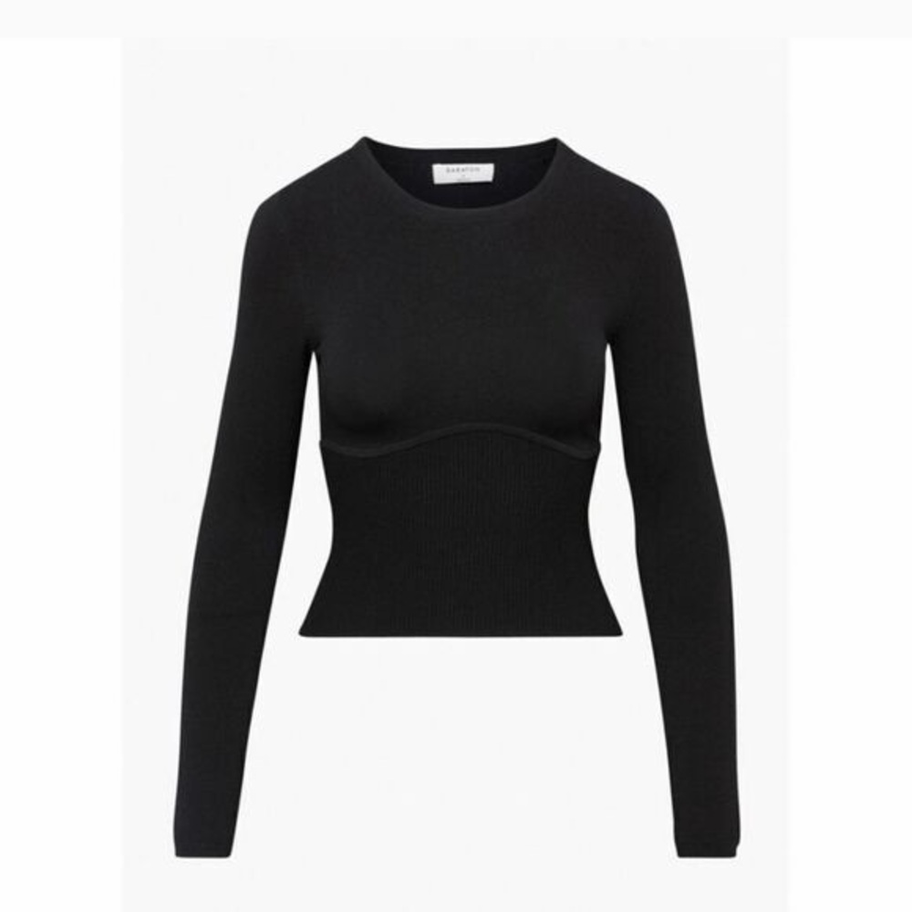 Aritzia Sculpt Knit Empire Longsleeve Top